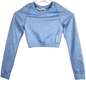 Gymshark Blue Long Sleeve Crop Top
